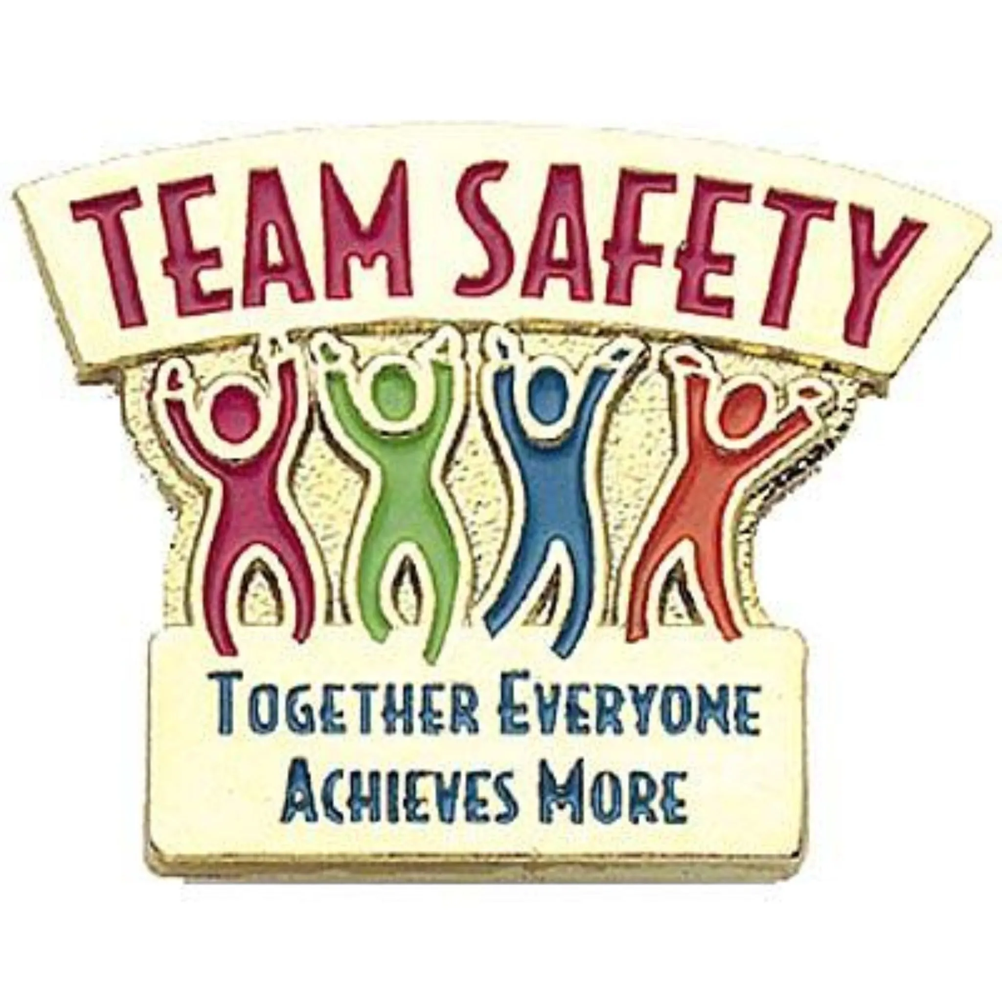 Team Safety Soft Enamel Lapel Pin - #402955