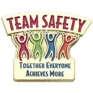 Team Safety Soft Enamel Lapel Pin - #402955