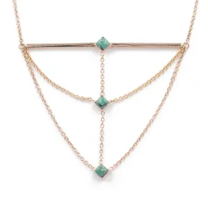 The Corner Stack Necklace - Turquoise