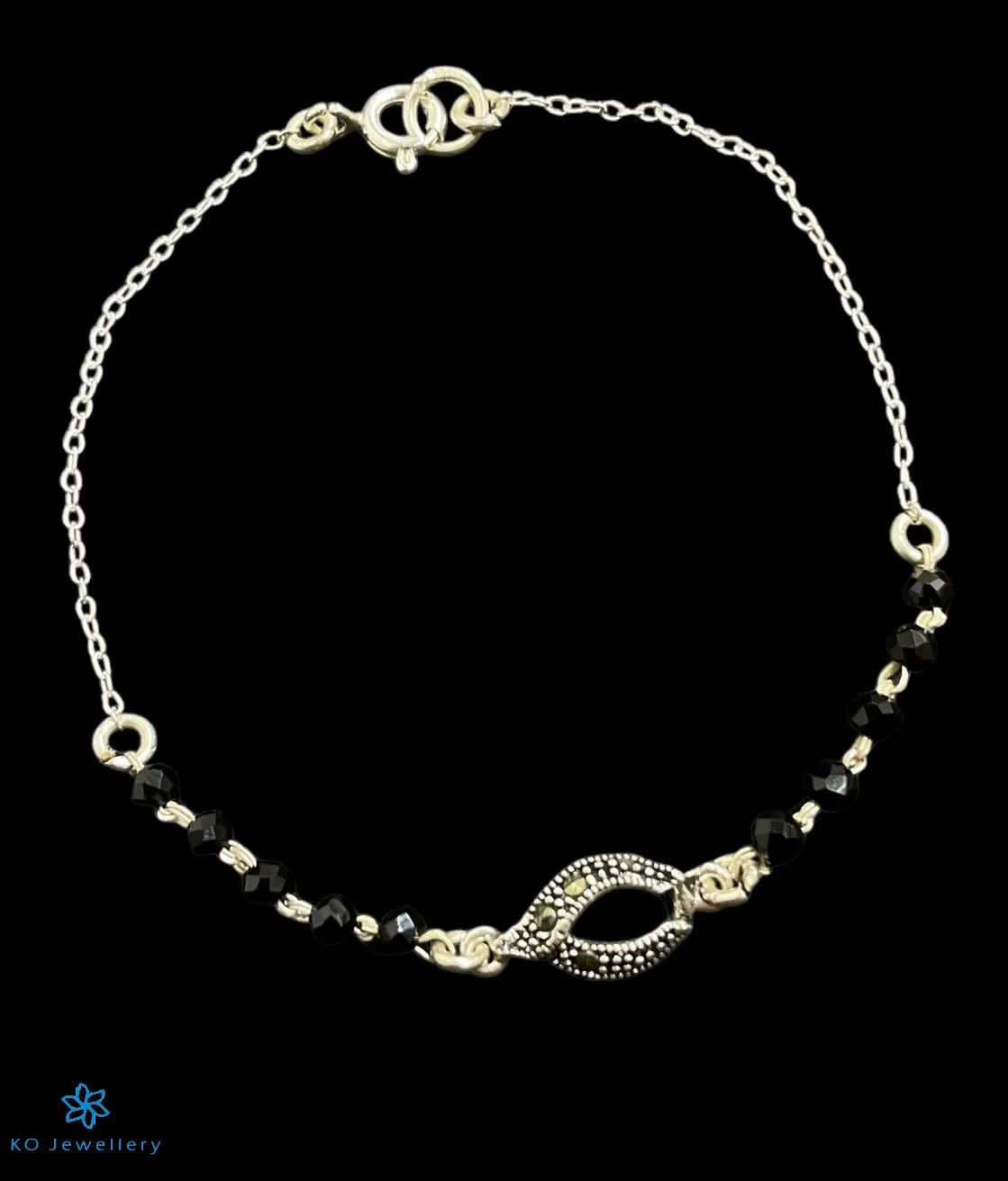 The Saanvi Silver Mangalsutra Bracelet