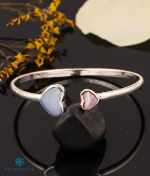 The Twin Hearts Silver Openable Bracelet