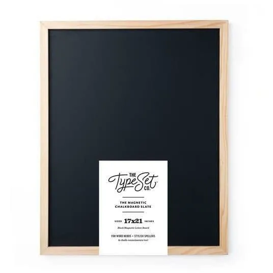 The Type Set Magnetic Letterboard in Black 17"x21"