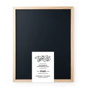 The Type Set Magnetic Letterboard in Black 17"x21"