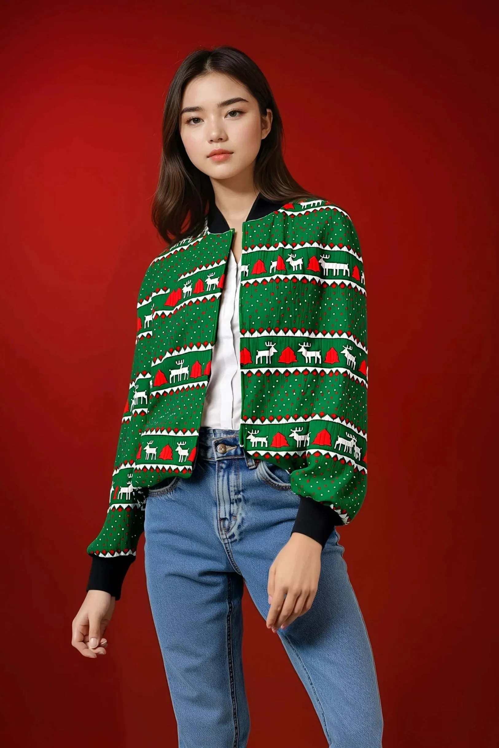 The Ultimate Christmas Bomber Jacket