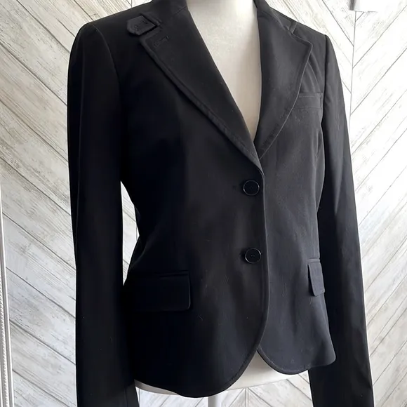 Theory black, fully lined 2 button blazer/jacket size 4