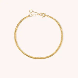 Thin Herringbone Bracelet