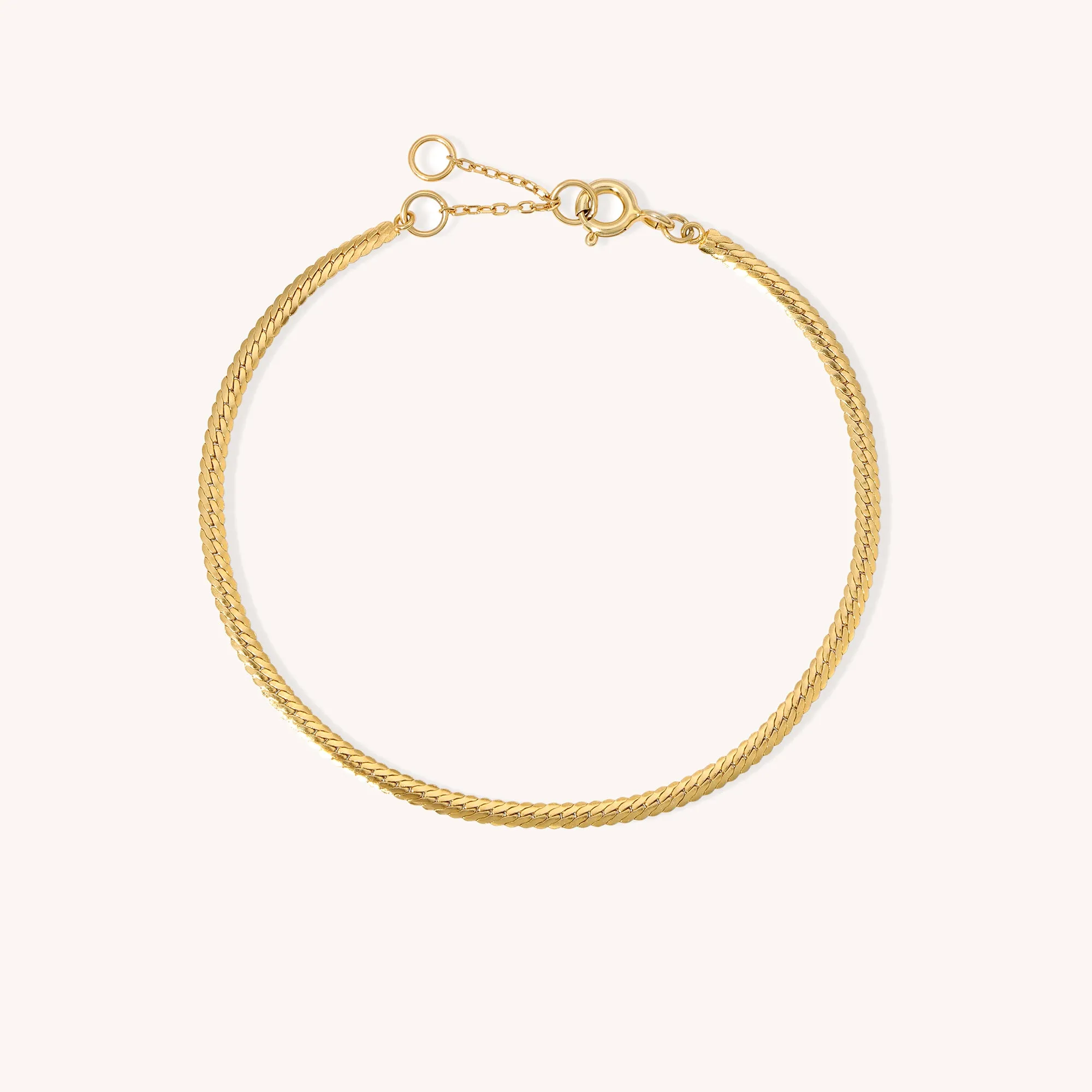 Thin Herringbone Bracelet