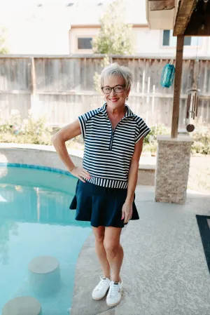 This Is The Life Skort Set - Navy