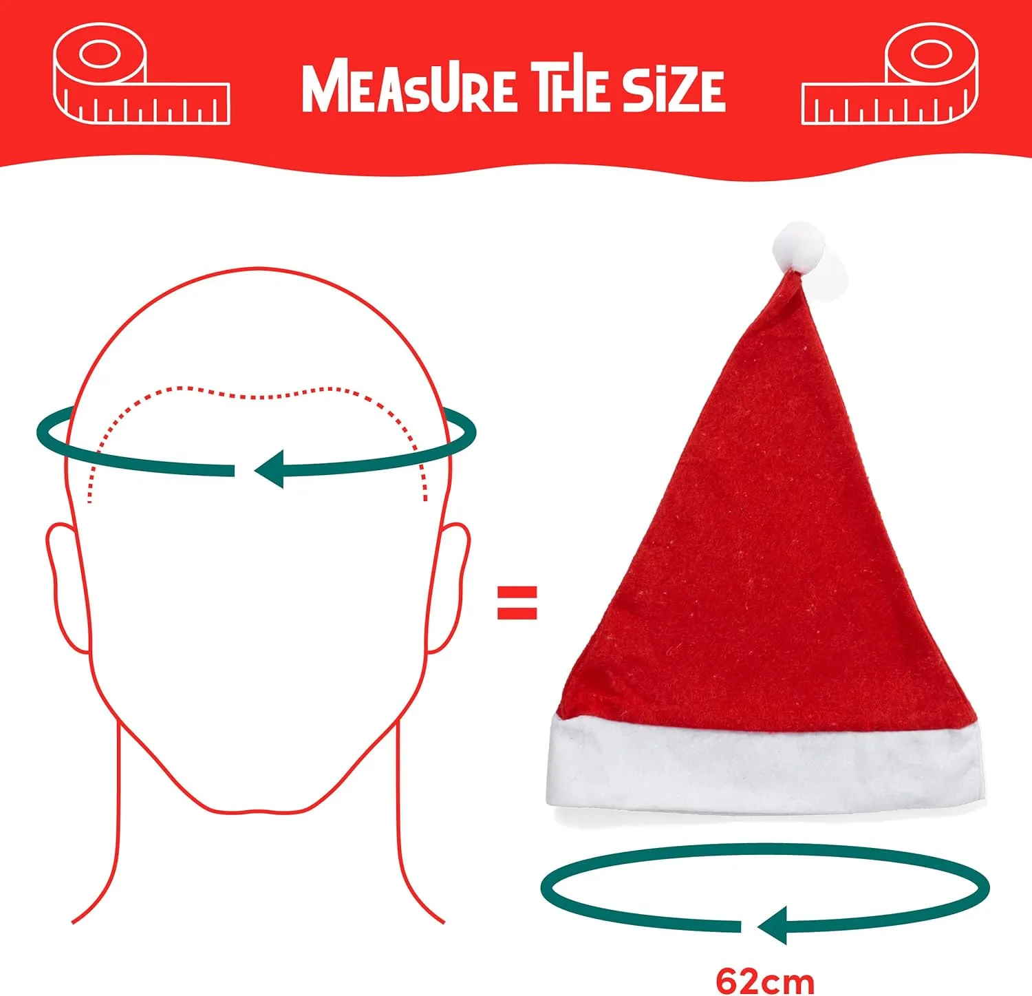 Traditional Christmas Santa Hats