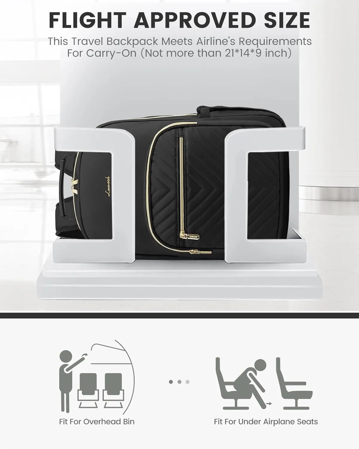 Travel Laptop Backpack for Women with USB Charging Port Fit 15.6 Inch Laptop