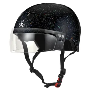 Triple 8 The Visor Certified Helmet SS Black Glitter