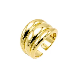 Triple Row Open Adjustable Ring