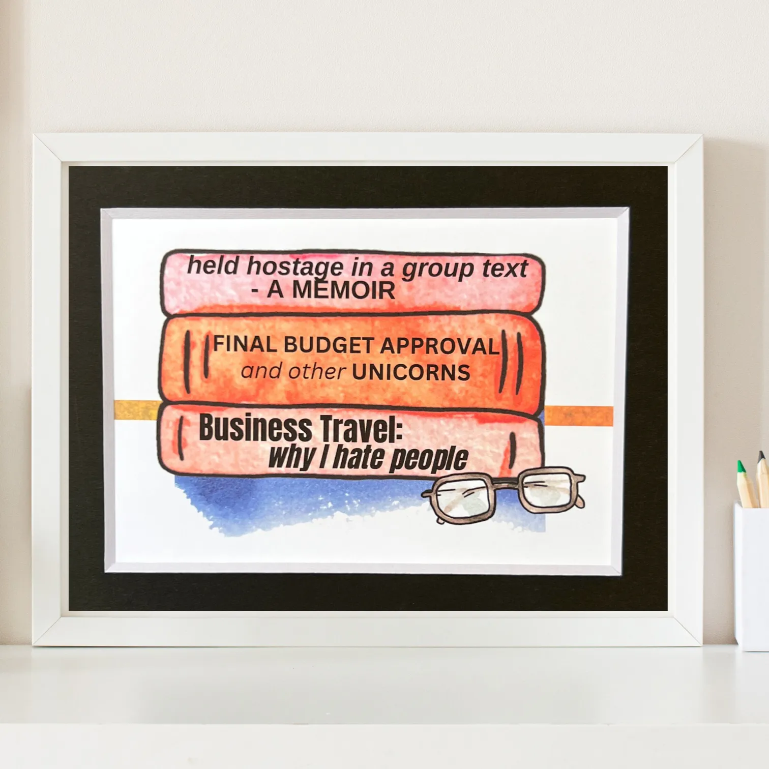 true life bookshelf print 4  - business books
