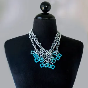 Turqoise Shell Pearl Necklace