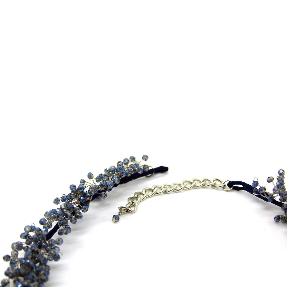 Šumivé: Handmade Wired Crystal Bead Necklace