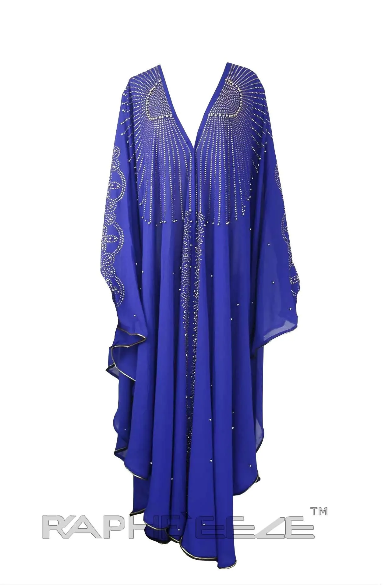 Unique Designed Long Party Gown Maxi Style Blue Color - 1 pcs with S, M, L, XL size