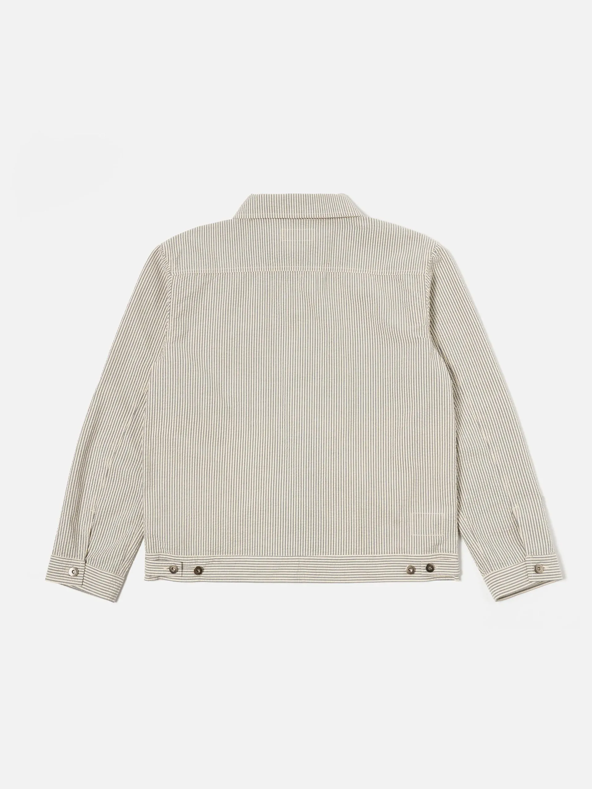 Universal Works - Trucker Jacket - Grey Derby Stripe