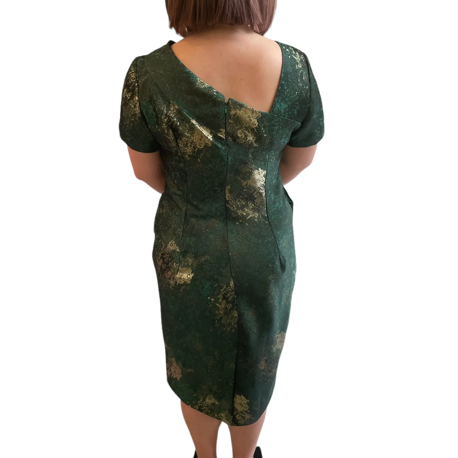 UNIVERSE- EDGY SILK BROCADE CUSTOMIZABLE EVENT COCKTAIL DRESS - VARIOUS COLORS