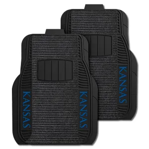 University of Kansas 2-pc Deluxe Car Mat Set