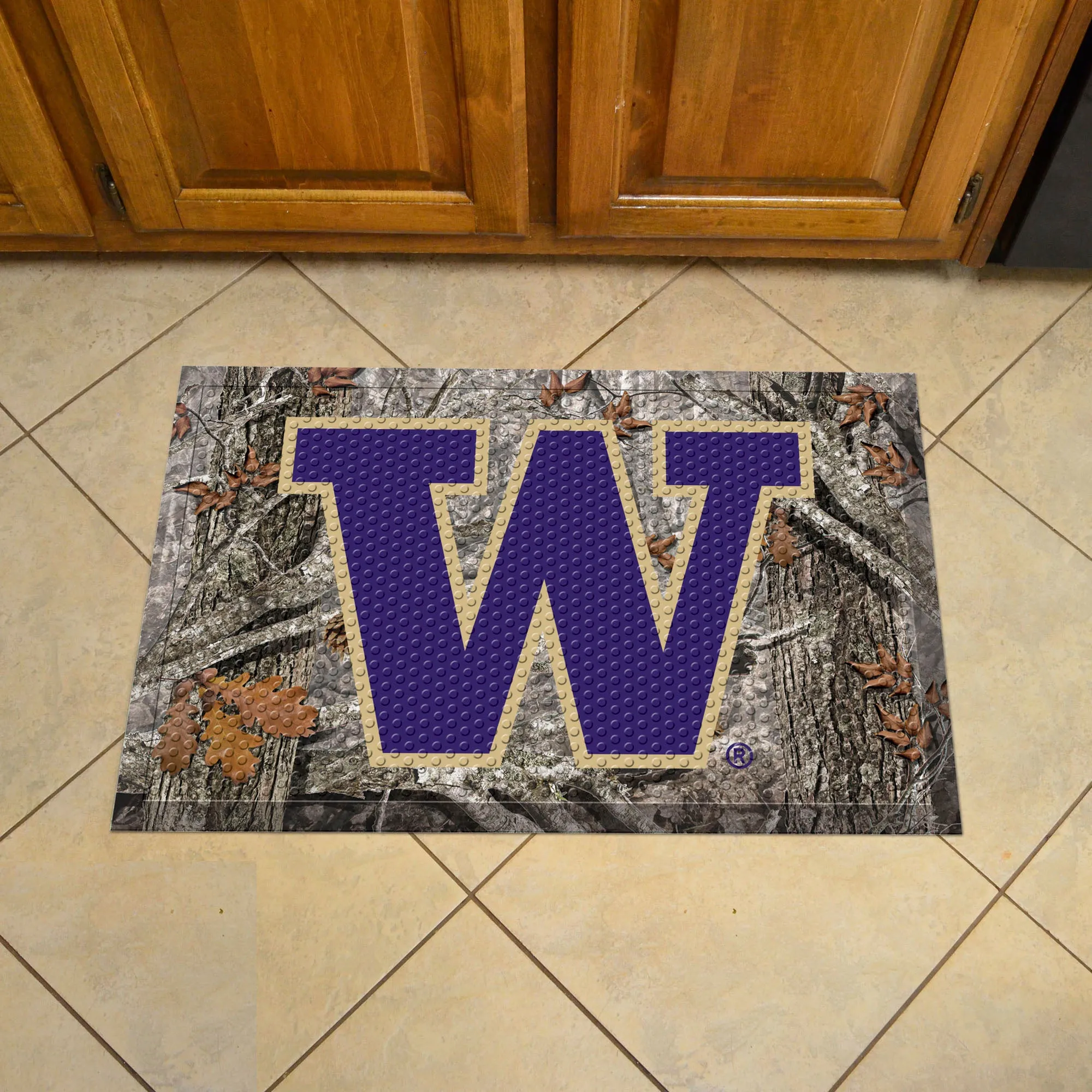 University of Washington Camo Scraper Mat
