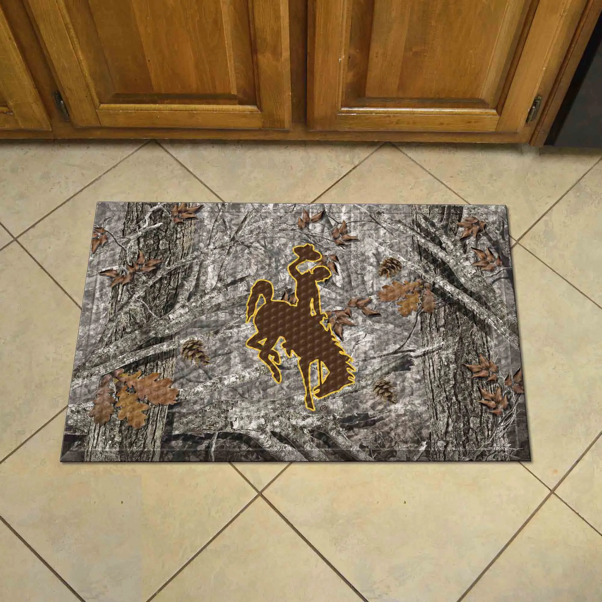 University of Wyoming Camo Scraper Mat