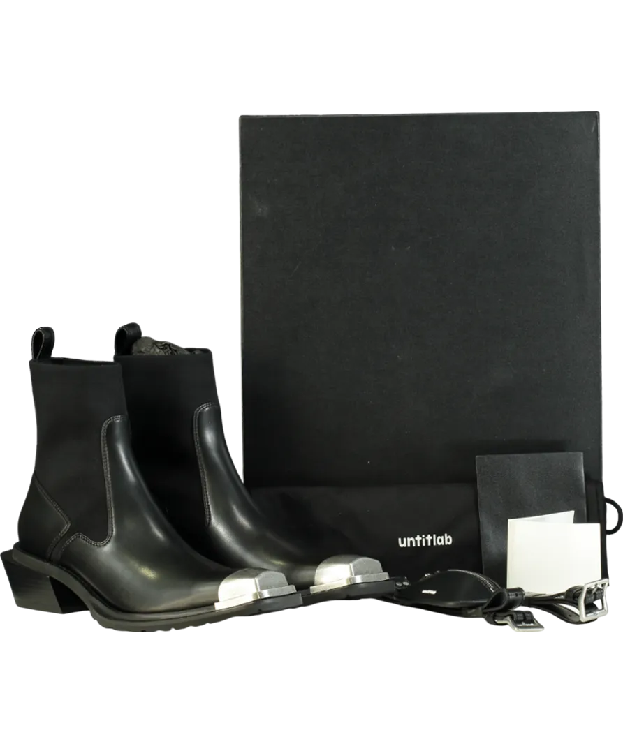Untitlab Black Metal Cap Hitch Boot UK 8 EU 41 👠