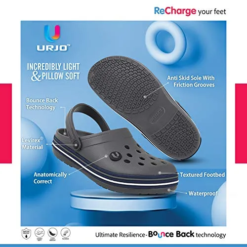 URJO Boy's Carbon Clog-7 UK (41 EU) (Men_Skipper)