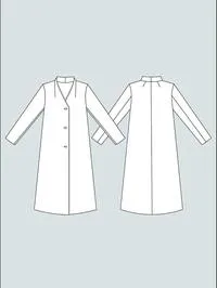 V-NECK COAT PATTERN XL-3XL -- The Assembly Line Patterns
