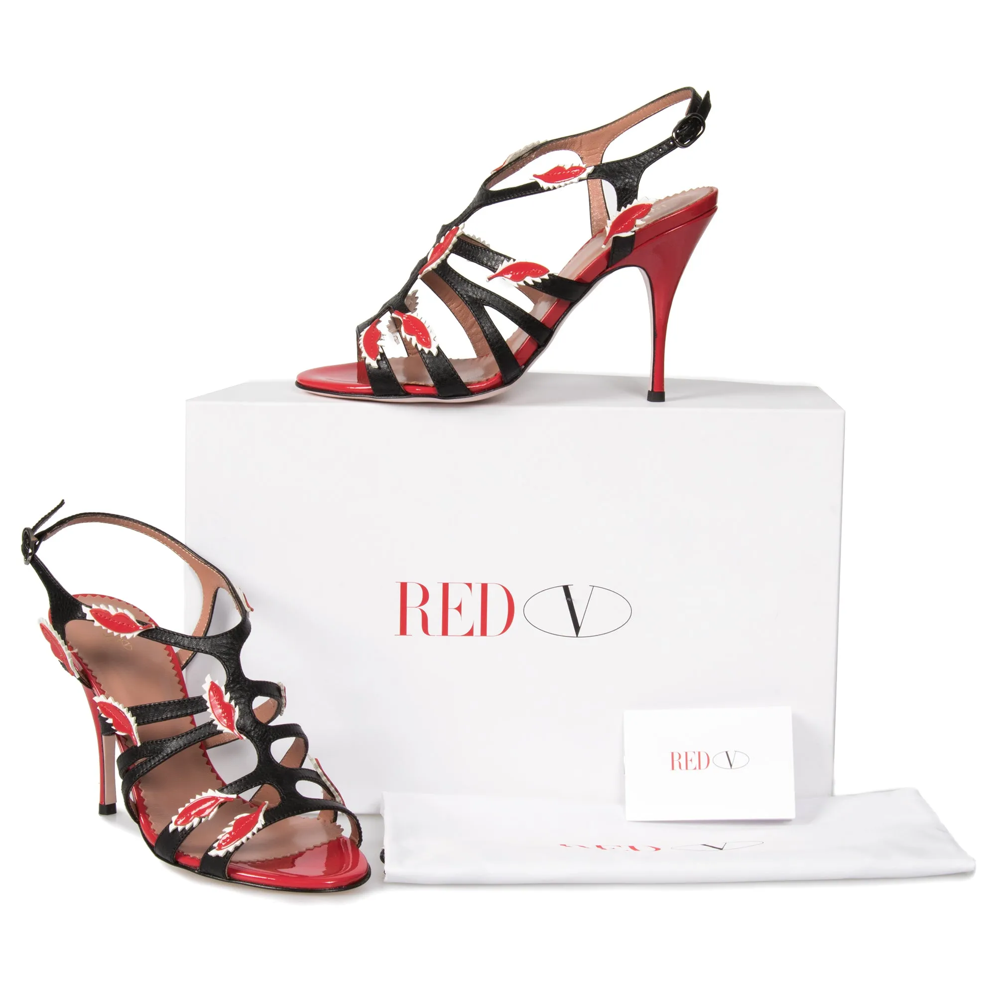 Valentino Leather Strap Pump 100mm