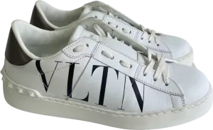 Valentino White VLTN Leather Trainers EU 36 UK 3