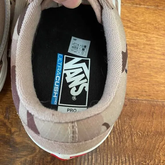 VANS Old Skool Pro Desert Camo Stucco Shoes Big Boys 5.5