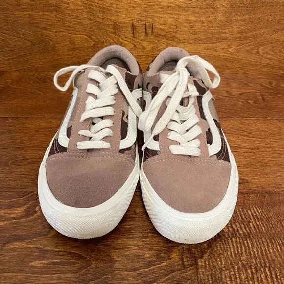 VANS Old Skool Pro Desert Camo Stucco Shoes Big Boys 5.5
