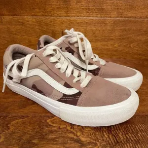 VANS Old Skool Pro Desert Camo Stucco Shoes Big Boys 5.5