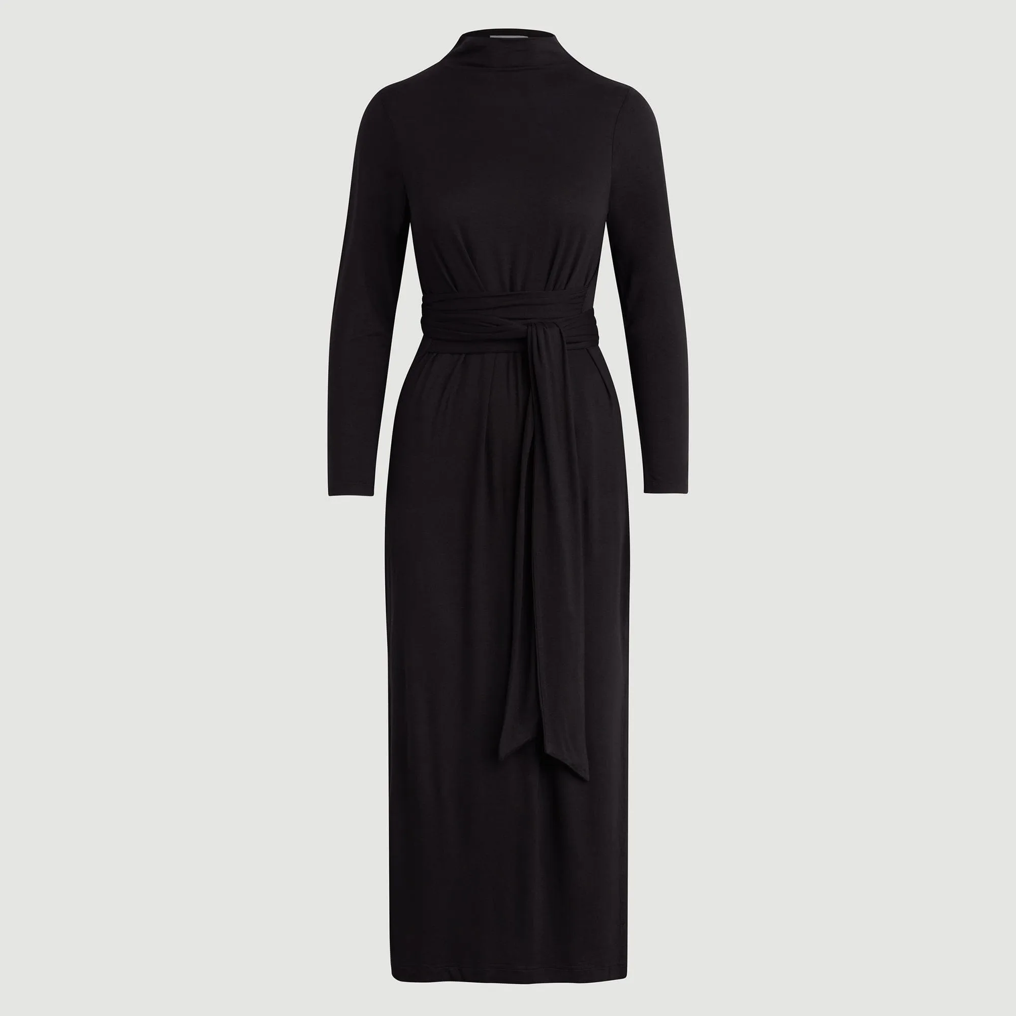 Vero Tie-Front Long-Sleeve Dress (Petite)