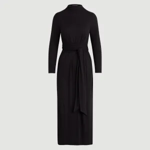 Vero Tie-Front Long-Sleeve Dress (Petite)