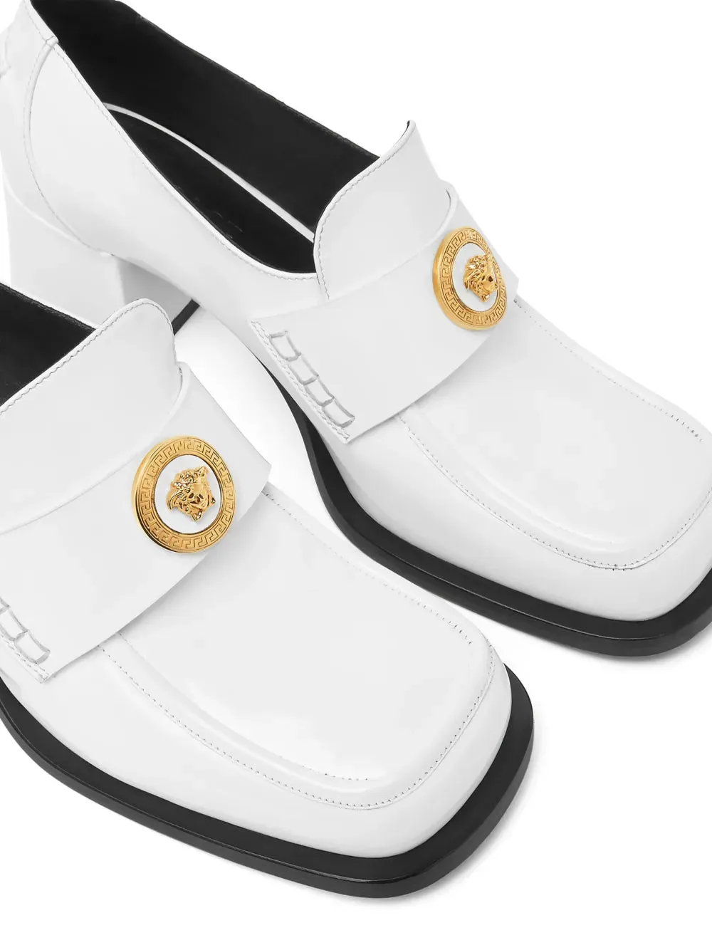 Versace Alia leather loafers