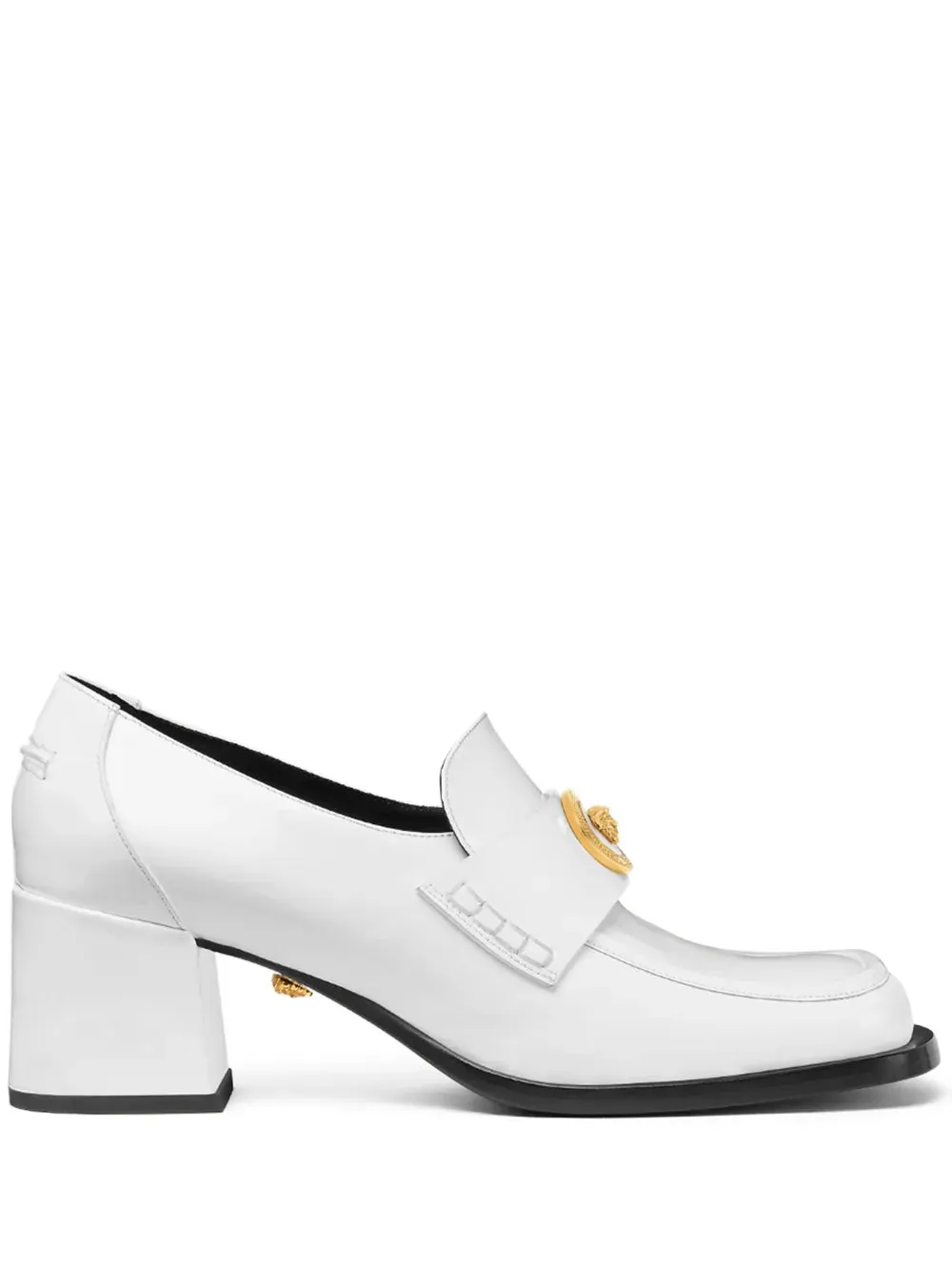 Versace Alia leather loafers
