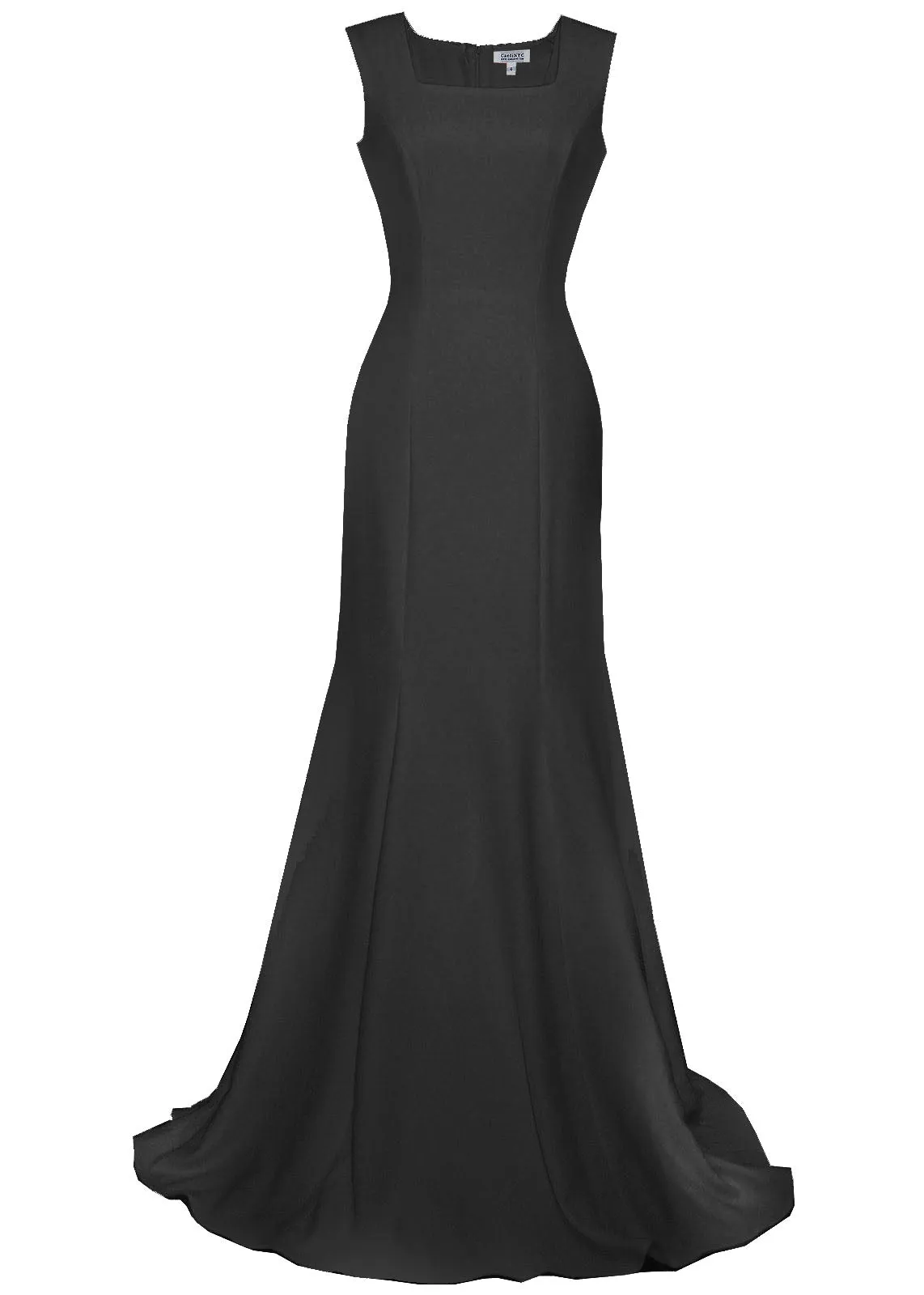 Vienna Minimalist Gown with Square Neckline - More Colors