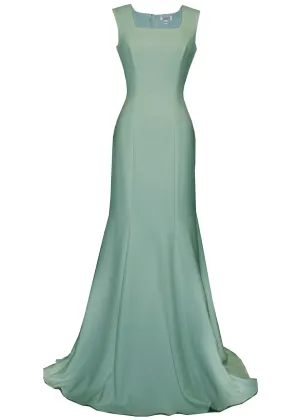 Vienna Minimalist Gown with Square Neckline - More Colors