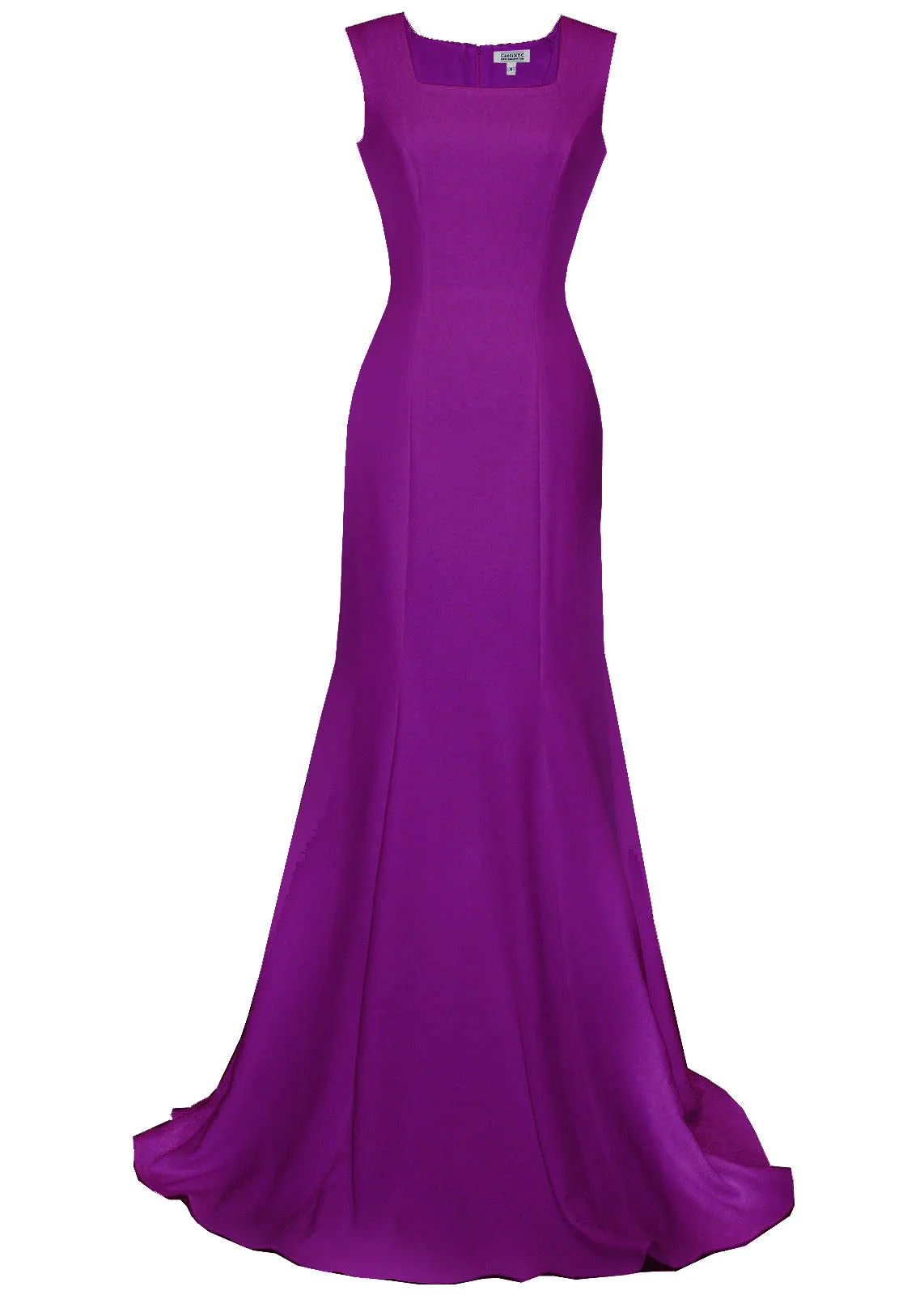 Vienna Minimalist Gown with Square Neckline - More Colors
