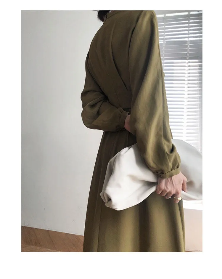 Vintage Long Sleeve Elegant Bodycon Dress Women
