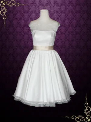 Vintage Retro 50s Tea Length Wedding Dress GENA