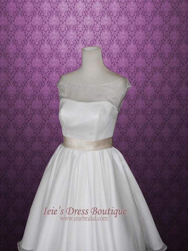 Vintage Retro 50s Tea Length Wedding Dress GENA