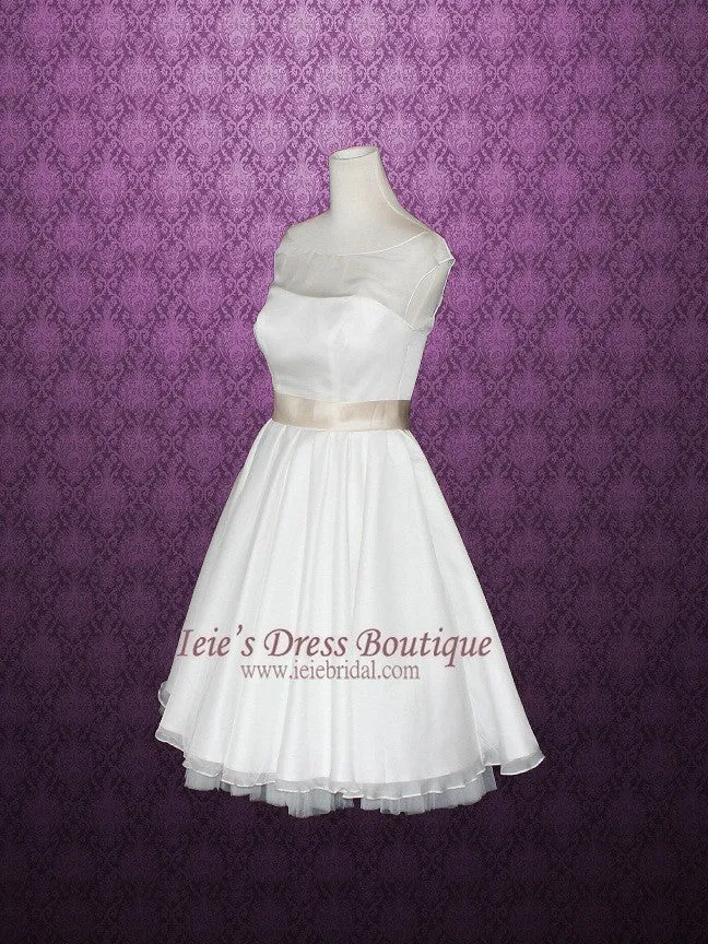 Vintage Retro 50s Tea Length Wedding Dress GENA