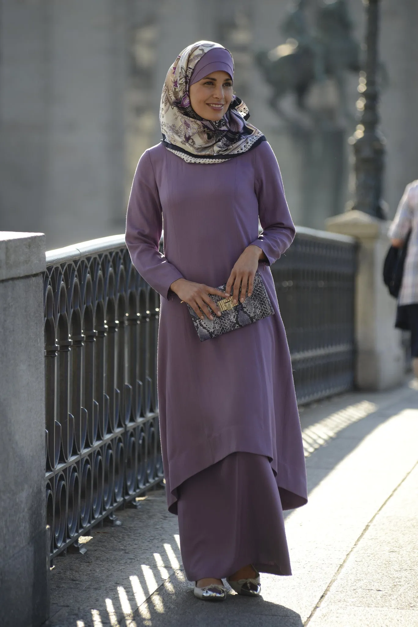 Violet Hi-lo Tunic with Princess Seams