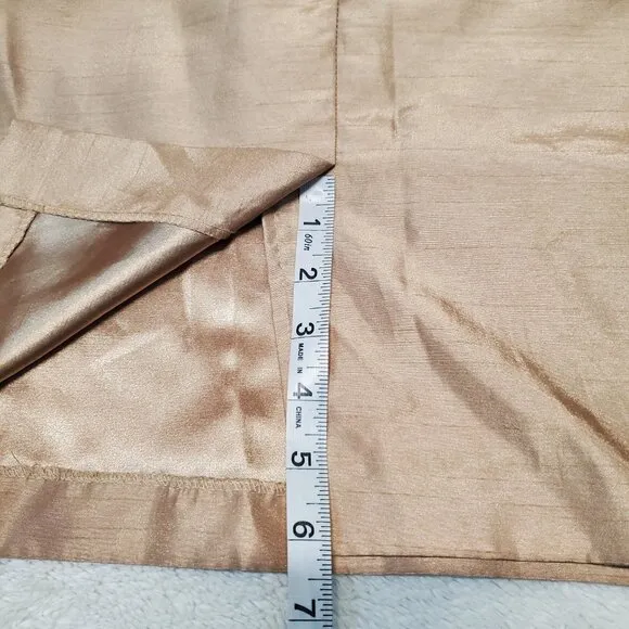 VTG Dana Kay Gold Tan Wedding Formal 2 pc Dress Suit Jacket Sleeveless Dress 16W