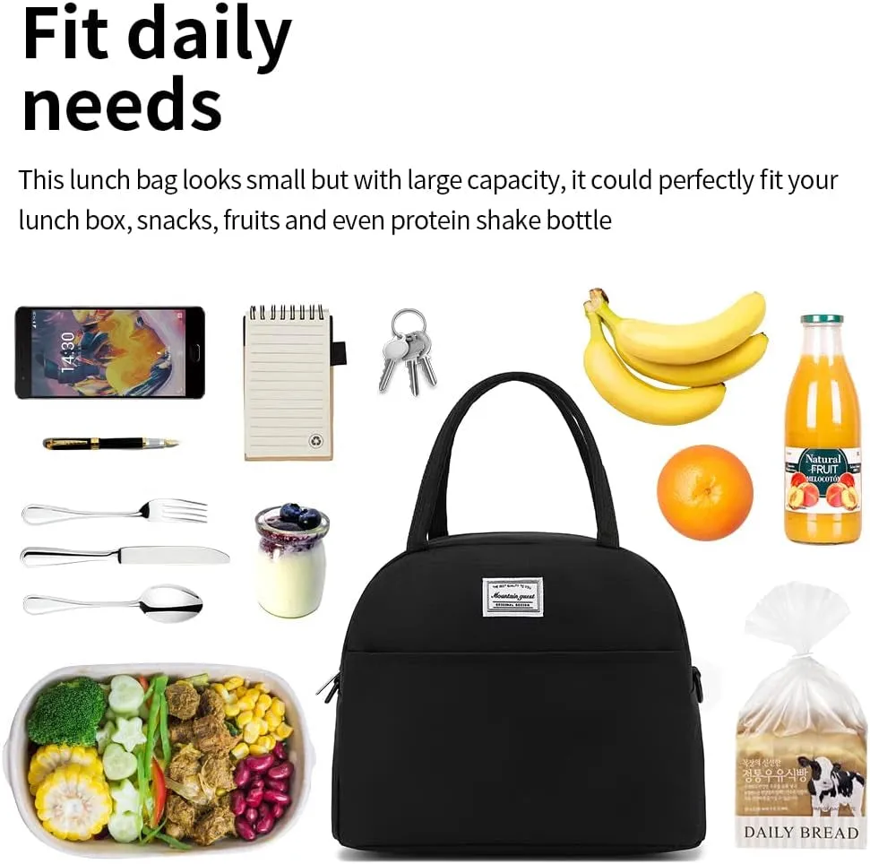 Waterproof Lunch Bag, Lunch Tote Bag for Work Picnic Beach or Travel