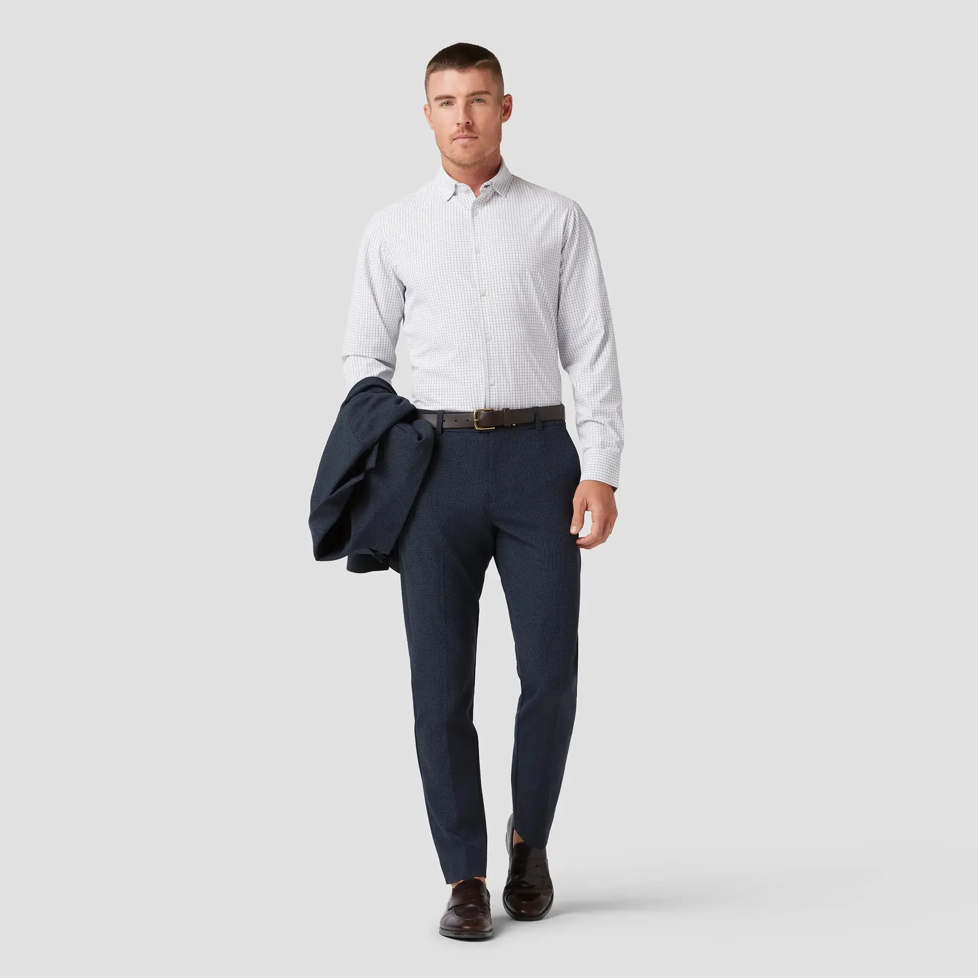 Watson Suit Pant - Navy Gun Check