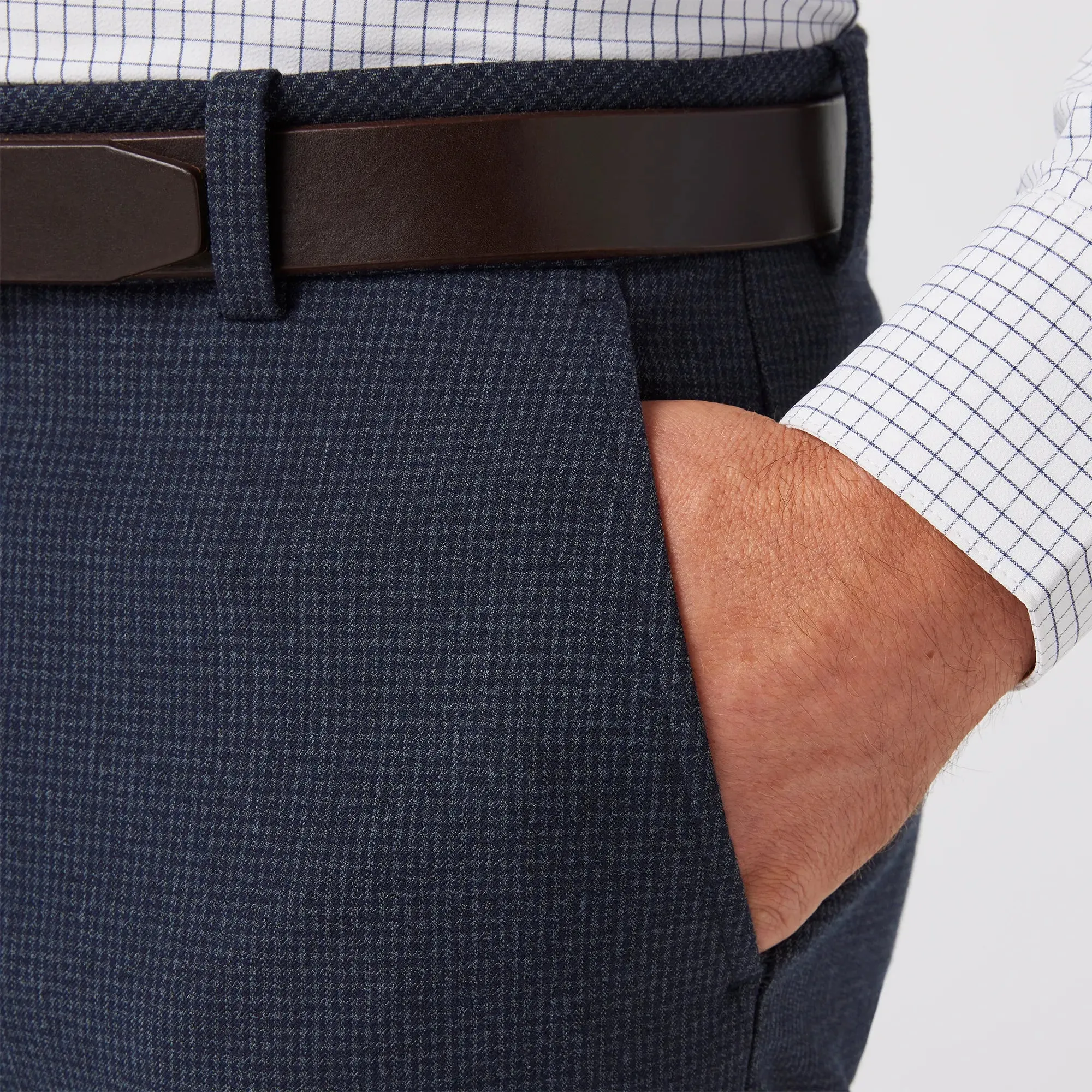 Watson Suit Pant - Navy Gun Check