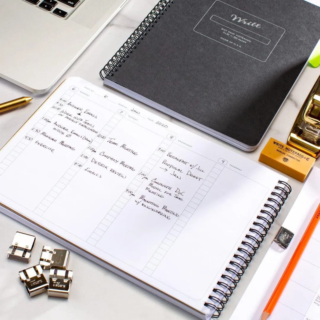 Weekly Planner Notebook: Organize Your Week, Achieve Your Goals